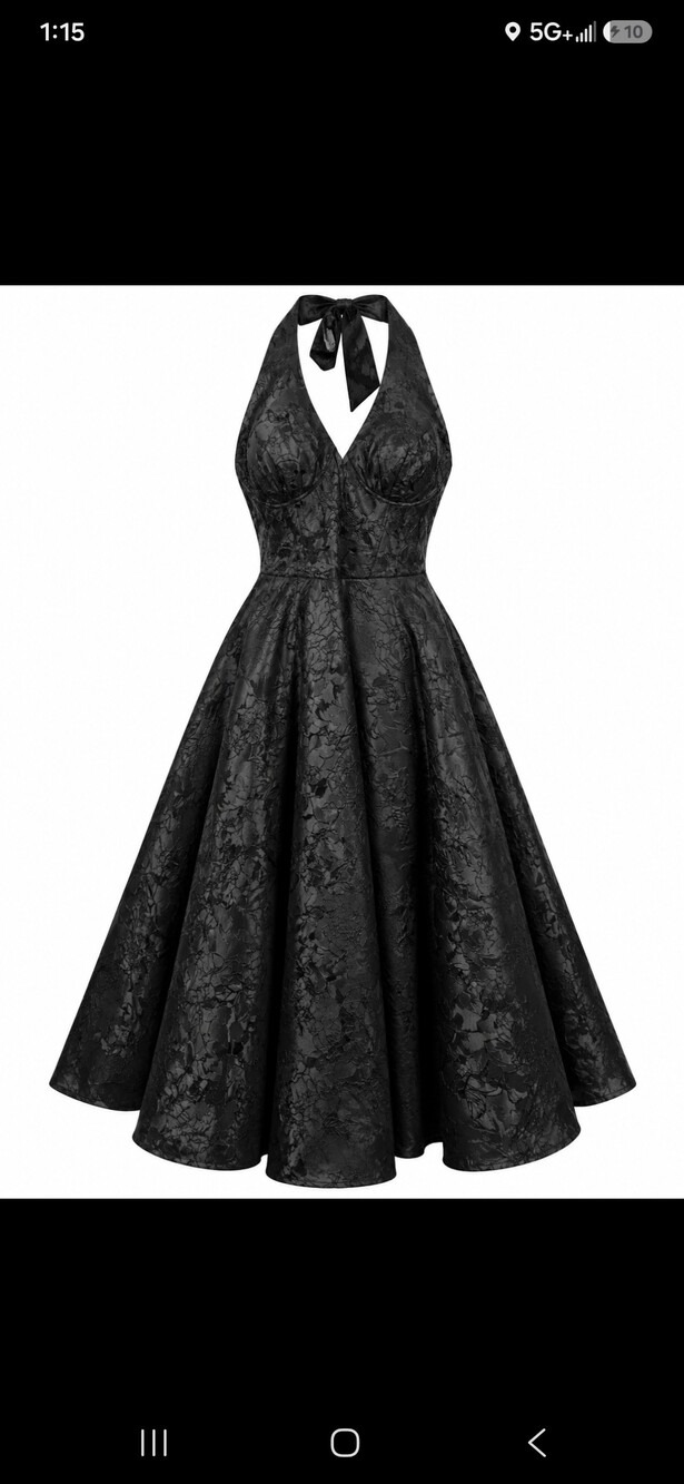 Jacquard Halter Midi Dress